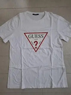 美品GUESS トライアングルロゴ TシャツLサイズ白のサムネイル