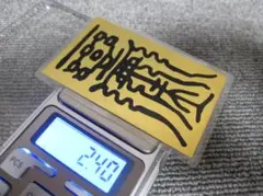 純金 K24 カード 99999 ラミネート 総重量2.40g 金運 紹運 護符 - メルカリ