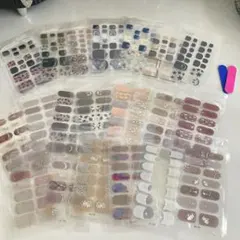 最終値下♡まとめ売り♡早い者勝ち♡激安♡ネイルシールセット複数デザイン約21枚