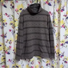 。⁠*⁠サマンサモスモス幾何学模様 タートルネック 長袖トップス 。⁠*⁠♡