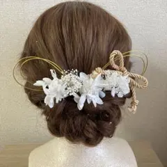 プリザーブドフラワーの髪飾りセット
