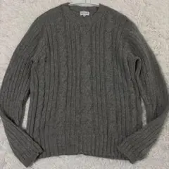 ポールスミス ケーブル ニット ウール クルーネック Mサイズ 日本製