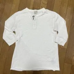 NANO UNIVERSE オフホワイト ヘンリーネック Tシャツ