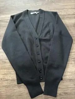美品❣️UNIQLO メリノブレンドVネックカーディガン（長袖）ブラック　S