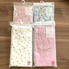 【新品未使用】ユニクロ　レギンス　90サイズ　ドット　花柄　4点セット