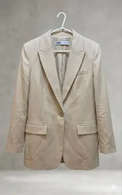 【ZARA】テーラードジャケット ベージュ USA XS