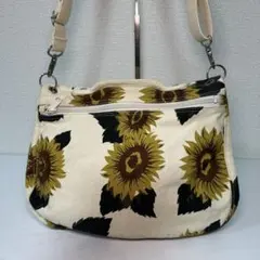 極美品☆LeSportsac 2wayショルダーバッグ ハーフムーン 三日月薔薇 