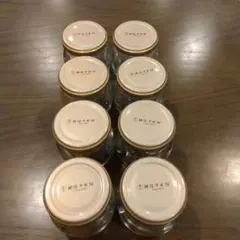銀座千疋屋 透明ガラス瓶 8個セット