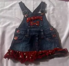 アースマジック　デニム　ジャンスカ