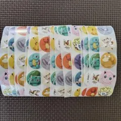 最安値　ポケモン　ロールシール　カット ごほうびシール　ピカチュウ　100枚のサムネイル