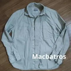 Macba Tros 長袖シャツ ベージュ M 日本製のサムネイル