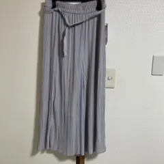 シフォンプリーツ　ガウチョパンツ　　Ｌサイズ