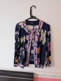 LEONARD 花柄カーディガン