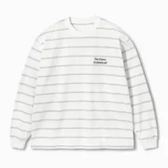 新品未使用】ennoy 長袖Tシャツ ボーダー 白 Lサイズ - メルカリ