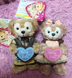 ダッフィー シェリーメイ ぬいぐるみバッジ