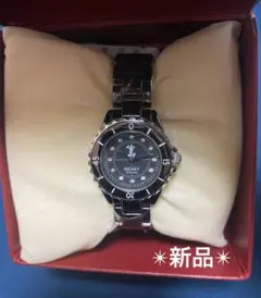 【新品未使用】Disney ミッキーマウス レディース　腕時計　黒