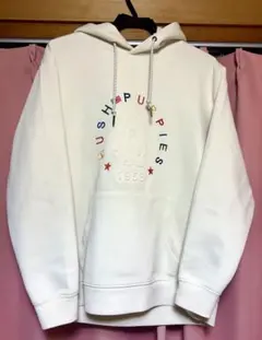 美品！ HUSH PUPPIES 刺繍ロゴ ダンボールパーカー Lサイズ