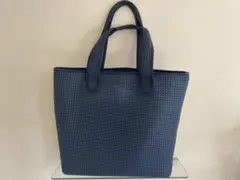ネイビー メッシュトートバッグ