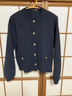 【新品】RANAN カーディガン ネイビー 金ボタン