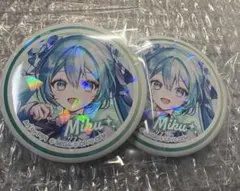 プロセカローソンコラボ　ホログラム缶バッジA 初音ミク