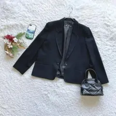 ソワールベニール テーラードジャケット 15 礼服 裏地付 黒 フォーマル