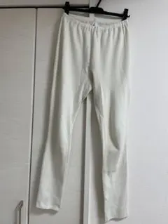 ROKU 6 日本製 白 ストレッチパンツ　スパッツ　レギンス