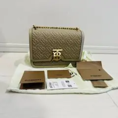 【極美品・正規品】バーバリー TB キルティングモノグラム ショルダーバッグ