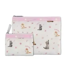 MAQUIA 4月号　付録　レスポートサック　猫　桜柄　ポーチ