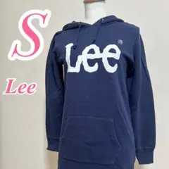 Lee リー ワンピースパーカー S ネイビー ホワイト ロゴ 綿100%のサムネイル