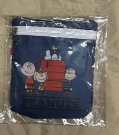 新品✨スヌーピーコンパクトエコバッグ ブルー