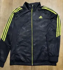 adidas トラックジャケット ブラック×イエロー