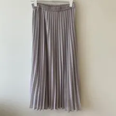 U*い様 UNIQLO グレー プリーツスカート S