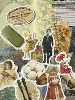 紙モノ シール 素材セット Cー④