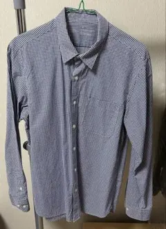 MUJI 無印良品　メンズ　ギンガムチェック　長袖シャツ　M