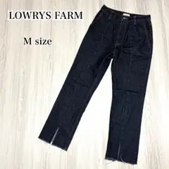 ローリーズファーム デニムパンツ ストレートデニム M 裾スリット カジュアル