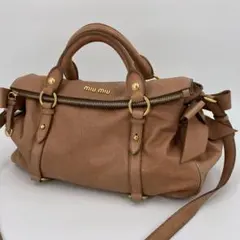 MIUMIU ミュウミュウ ヴィッテロリュクス サイドリボン 2way