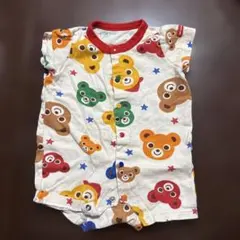 クマ柄ロンパース 70サイズ