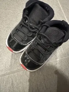 JORDAN キッズ スニーカー ブラック 合成皮革