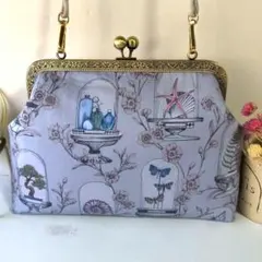 リバティプリント♥がま口バッグ　ハンドメイド