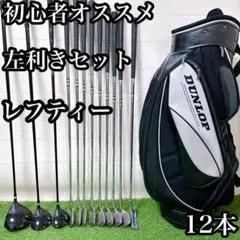 G6.レフティー　初心者オススメ　ゴルフクラブ　左利きセット　12本　初心者