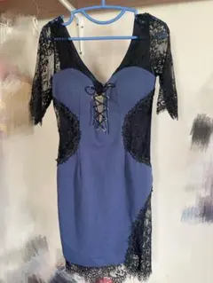 Jewels編み上げレースドレス