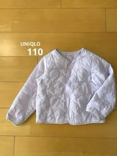 ユニクロキッズ　キルトパデッドカーディガン　110 星柄キルティング　ユニクロ