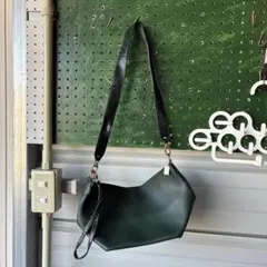 №35美品ダークグリーン ショルダーバッグ