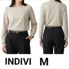 INDIVI ベージュ 長袖 カットソー Mのサムネイル