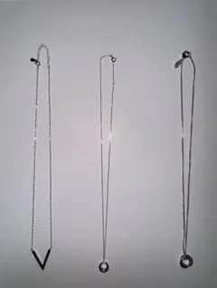 シルバー色 ネックレス セット