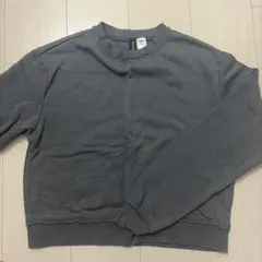 H&M DIVIDED クルーネック スウェット チャコール XSのサムネイル