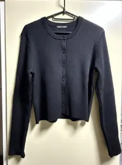 ウォッシャブルリブニットカーディガン