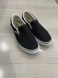 VANS スリッポン ブラック 25.5cm キャンバス 黒 スケシュー