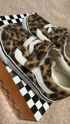 Vans Old Skool 14cm ヒョウ柄　スニーカー
