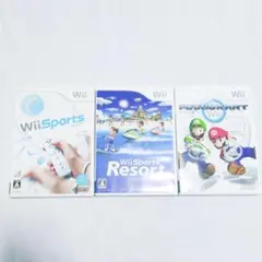 【人気3本セット】 Wiiスポーツ ＋ Wiiリゾート ＋ マリオカートWii